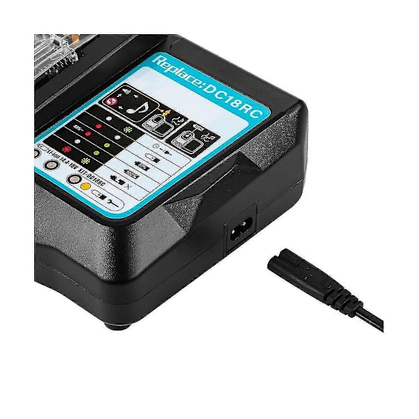 För DC18RC Batteriladdare Med LED-Display 14.4V 18V 6Ah BL1830 BL1430 BL1860 BL1890 Verktyg Ström Ch[YJD]