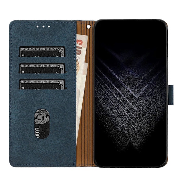 Kompatibel med Samsung Galaxy S21 Plus 5G Plånboksfodral PU Läder Kortfodral med Praktisk Ställfunktion[HK] Blue