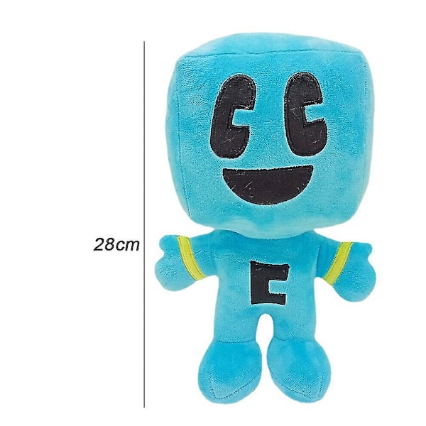 28cm/11in Minecraft Craftee Plyschleksak, Mjuk Cartoon Fylld Djur Plushies Figur Dock för Barn Spel Fan Födelsedagspresent (YJD)