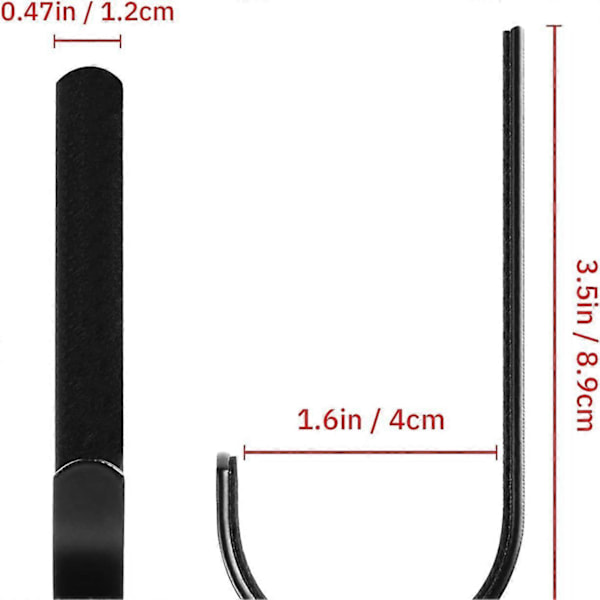 2 ST Gun Väggfäste Metall Gun Hängare, Hagelgevär Väggfäste Krokar Pistol Förvaring Displayhållare för Gevär, Bågskytte Båge (Svart)[YJD]