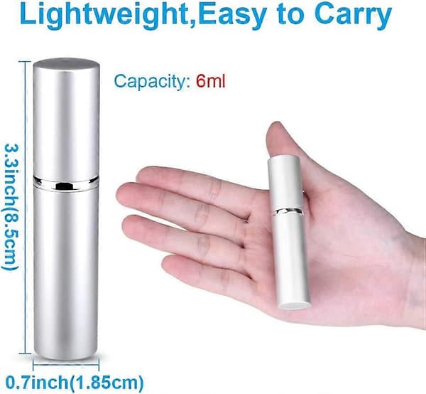 Mini påfyllbare reiseforstøvere 3x 6ml tomme parfyme aftershave sprayer med hette [YJD]