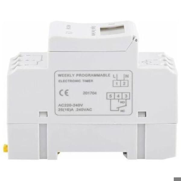 Ukentlig LCD elektrisk programmerer med digital tidtaker 15 A (220 V)