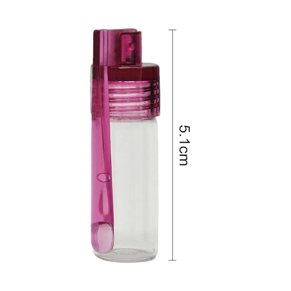 10 st glasflaska med sked bärbar kryddflaska liten kryddbehållare för resor utomhuscamping  (YJD) 51mm 10 pcs