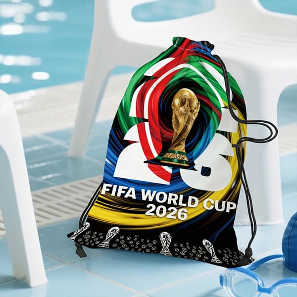 Fifa Rygsæk med snoretræk | Maskinvaskbar, slidstærk softshell, ideel til pendling, rejser, arbejde og udflugter, justerbar snoretræk Cl[YJD] Drawstring Backpack (30*40)