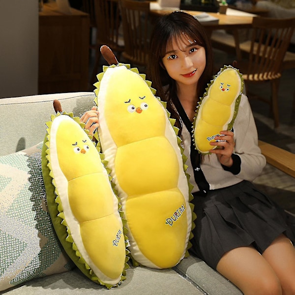 Plush Pute Lovely Klemmekudde Sofa Ornament Stuffet Durian Kylling Dukke Kastpute Plush Leke Soverom Dekor (YJD) 30cm