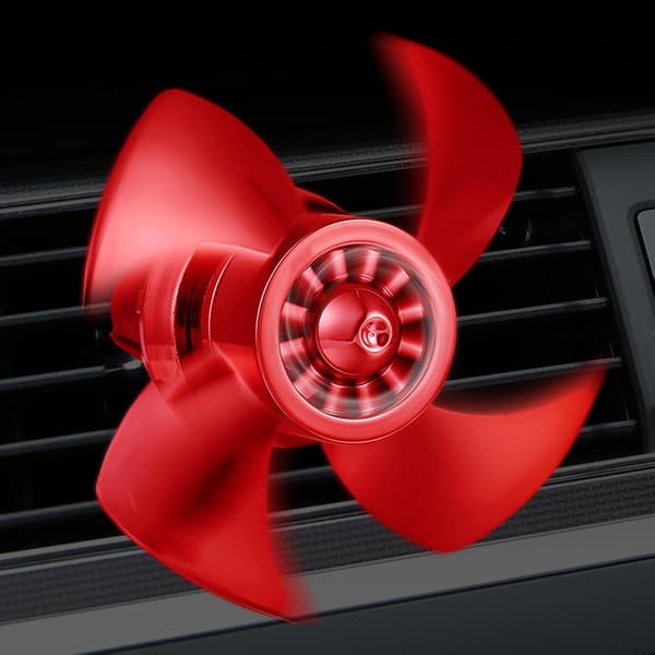 Bilduftfrisker, diffuser med stille og ventilator – til bilgitter – sommer, Valentinsdag og jul[YJD]