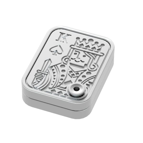 Fidget Spinner Leke med Nøkkelring - Stressreduserende Gave til Ungdom[YJD] Mekaniskt tryckkort [Silver]