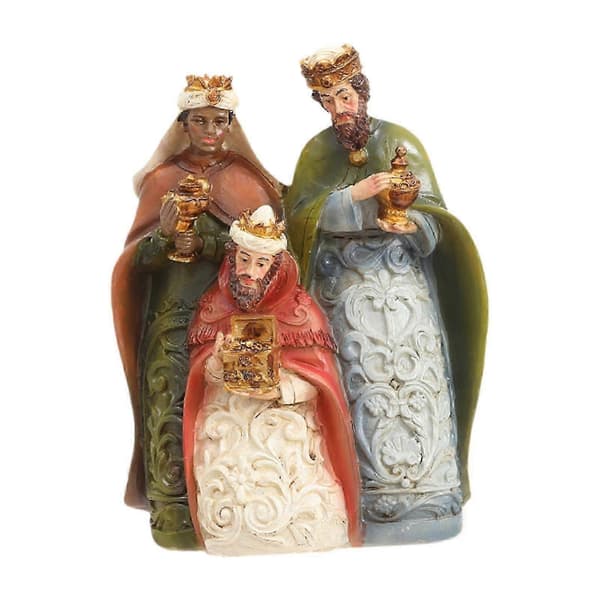 Julkrubba figur dekorativ julfigur för inomhusfest och högtid [YJD]