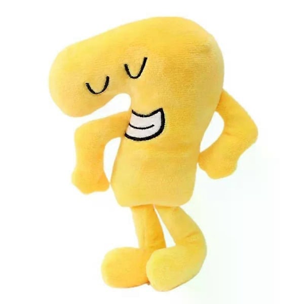 HaKeLai Ny BFDI Battle For Dream Island Plyschleksak Gosedjur Mjukt Djur X Siffror Blintz Block Markör Penna Häftapparat Pommes Frites Gåvor[YJD] Number Seven 19cm