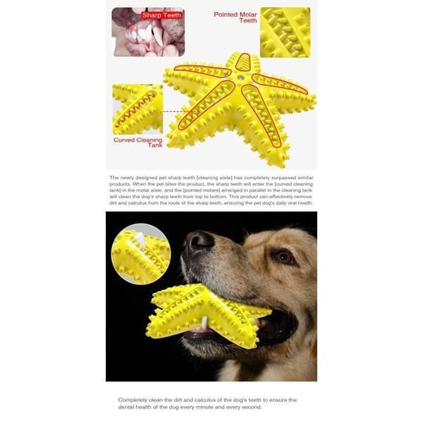 Tandplejelegetøj til hunde - TPR - 165 x 160 x 41 mm - Blå, Gul, Grøn - Velegnet til hvalpe - Til hunde (YJD)