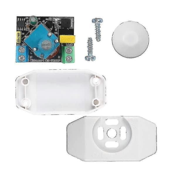 Rotary LED lysdæmperkontakt 3-100W 220-240V Trailing Edge til loftshalogenlamper og transformere, hvid[YJD]