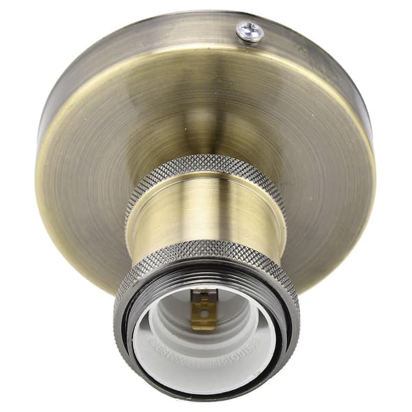 E27 Skruebase Antikk Messing Finish Lampeholder 100-240V Holdbar[YJD]