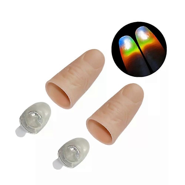 1/3/5 Par Tomler LED Lysende Leker Barn Magiske Triks Rekvisitter Morsomme Blinkende Fingre Fantastisk Glødende Leker Barn Lysende Gave[YJD] 08 3Pairs