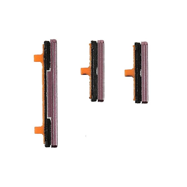 3 stk/pakke OEM Sideknapper Sett for Samsung Galaxy S9 G960/S9+ G965  (YJD) Purple Samsung Galaxy S9