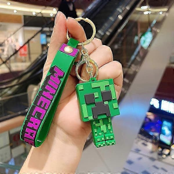 minecraft nyckelring 2st 6.5CM[YJD]