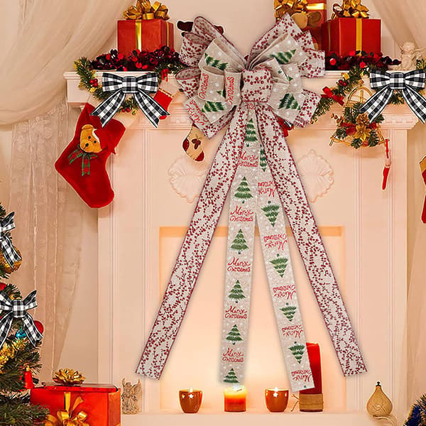 Juldekoration Stor Rosett. [YJD] Brown 1pc