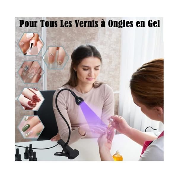 UV-nagellampa - Ej specificerad - 5W - 360° roterande ljusarm - USB - LED-driven [YJD][YJD]