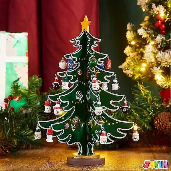 2026 Jul Adventskalender Bygg-ett-träd Display Julklapp [YJD] 1