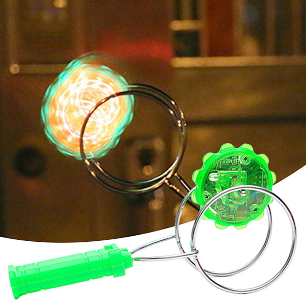 Magnetisk Gyro Luminescerende Højhastigheds Glat Magnetisk Spindende Underholdning Rustfrit Stål Ildfuld Centrifugal Spindende Gyro Børnegaver[YJD]