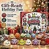 DIY Mochi Squishies Leksaker, Mjuka Giftfria TPR Långsamt Stigande Stresslindrande Sensorisk Leksak, 24-dagars Julkalender, Julklapp för Barn Black