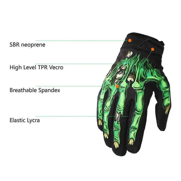 Motorsykkelhansker Full Finger for Varme 2 stk Polstring[YJD]