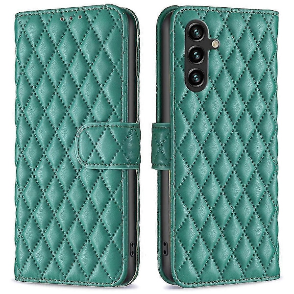 Til Samsung Galaxy A05s 4g Etui Præget Tegnebog Stativ Læder Telefon Cover[HK] Green