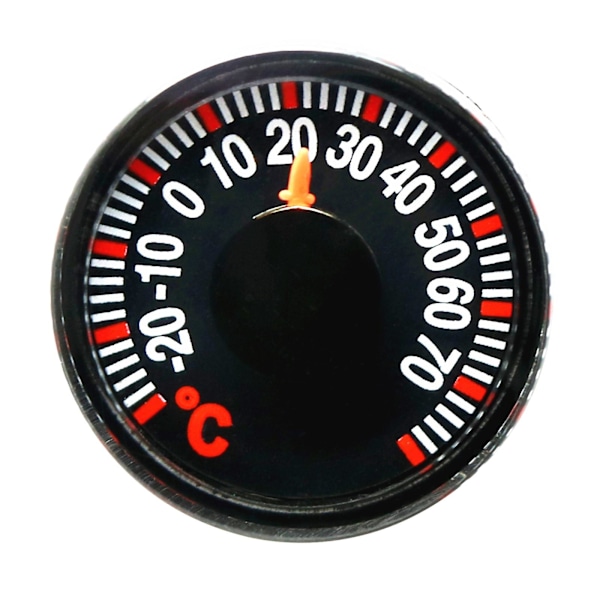 Mini Rund Diameter 27mm Plast Pointer Grader Celsius Termometre for Hjem Utendørs Bil Husholdnings Temperaturmåler [YJD]