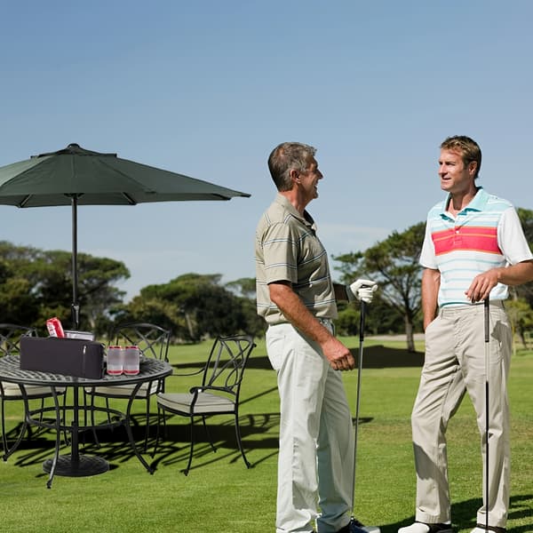 Golf tilbehør til mænd og små bløde køletasker, isolerede ølkøletasker, isoleret køleopbevaring til dåsedrikke eller vin, Go[YJD] Black