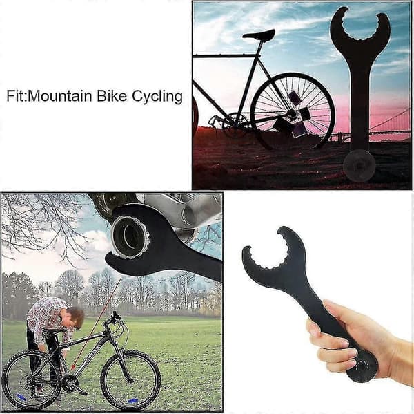 Cykelnøgle, krankboks-nøgle, krankboks-nøgle, krankboks-monteringsnøgle, krankværktøj, cykelnøgle-reparation [YJD]