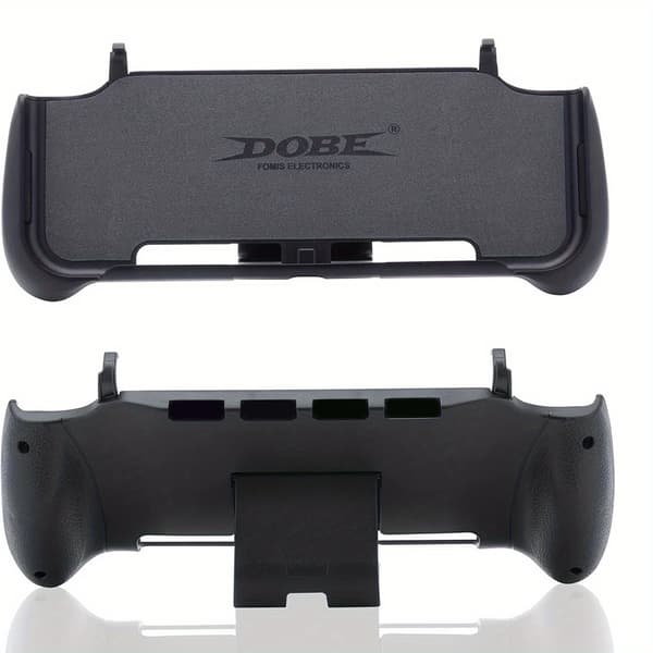 Til Nintendo Switch/OLED-tilbehør med håndgreb, opbevaring, 4 spilkort med holderstander [YJD] Black
