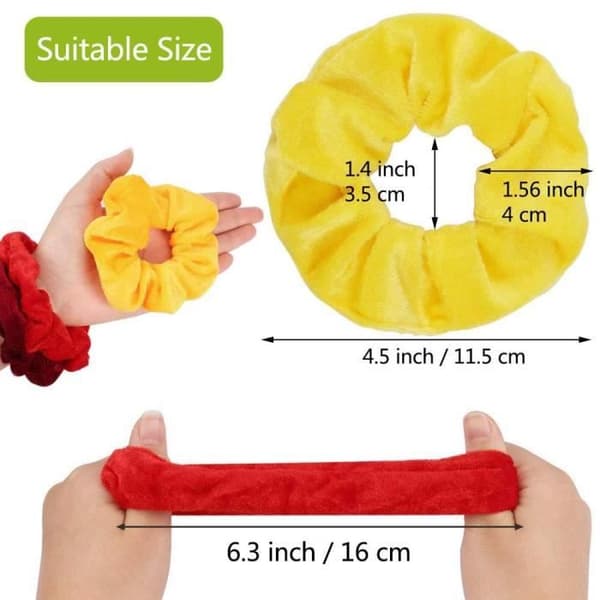 Set med 45 sammetssnoddar för kvinnor eller flickor. Håraccessoar @nihapai4802 (YJD)