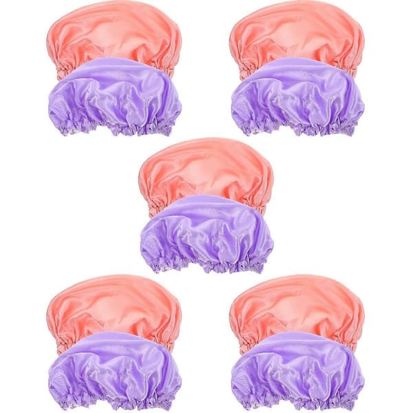 Satinduschmössor Badhuvor för kvinnor 10-pack Kollektion[YJD]