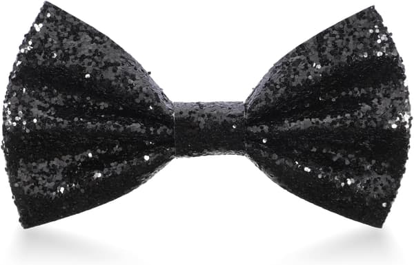 Prasacco Glitter Butterfly Slips til Mænd, Glitter Slips til Mænd Butterfly Sort Slips Slips til Sorte Pailletter Slips Justerbart Slips Tilbehør til Bryllup Chris[YJD]