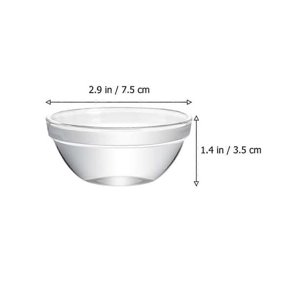 Stapelbara små glasskålar Glasskålar för sallad 10-pack [YJD]
