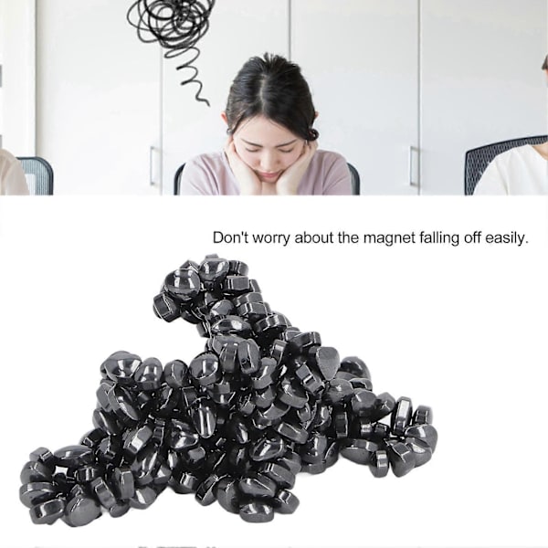 1000 kpl Magneettipallo Magneettikivi Epäsäännöllinen magneettilelusetti Opetusvälineet lapsille Opiskelijat Musta[YJD] Solid Normal