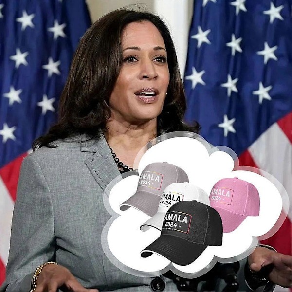 Kamala Harris 2024 Caps Kamala Harris for President Caps Harris Kamala Caps  (YJD) Black