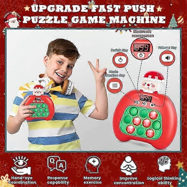 Fast Push-spel Pop Fidget-leksaker för barn, julklappsleksaker för barn 26s[YJD]