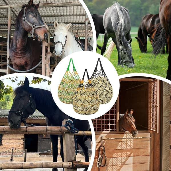 Hästhönsnät - Starkt bärande utfodringsnät | Getfoder för getter, får, hästbås, staket, släpvagnar, stall, betesmarker [YJD]