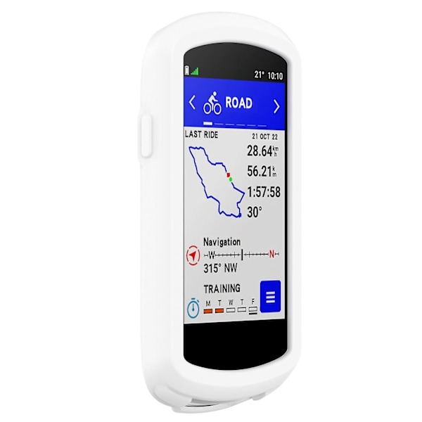 Til Garmin Edge 1040 Ridsefast Blødt Silikonetui Cykel GPS Computer Beskyttelsesdækning (YJD) White Style A