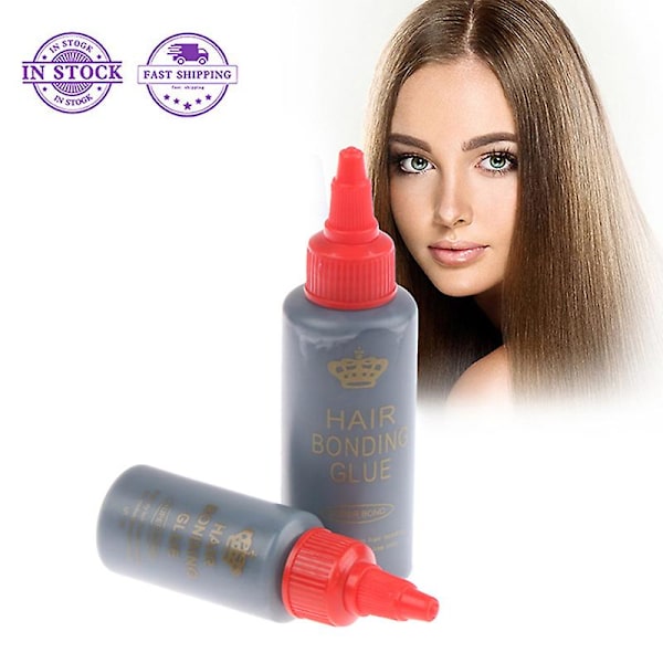Professionel 1oz/2oz Sort Hårtræsse Lim Hår Extensions Lim [YJD] 30ml