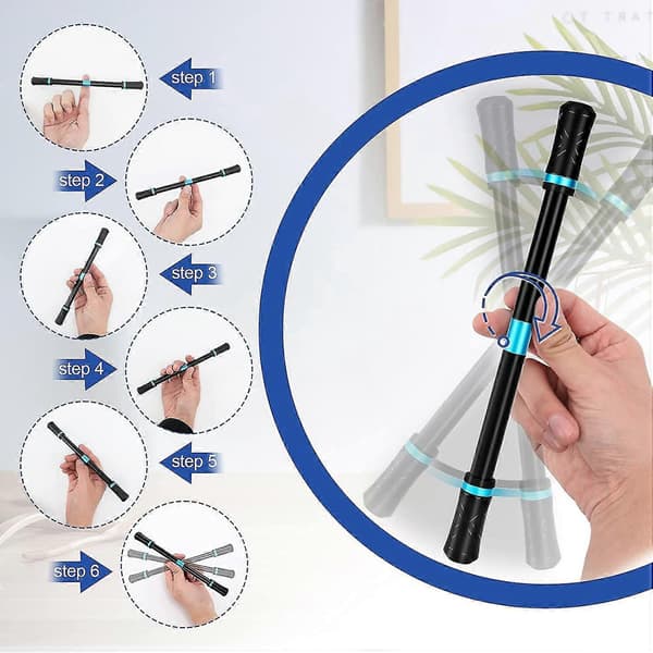 Finger Spin Penna, 0.5mm Tjocklek, Medium Vikt, Perfekt för Spel och Snurrande Pennor[YJD]