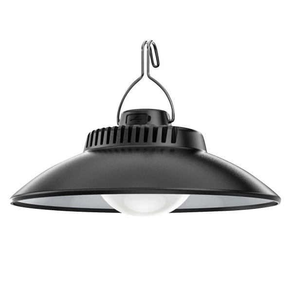 LED Campinglampa Varmt Ljus Atmosfär Tältlampa Inbyggt batteri Med Krok Laddning Campinglampa Hängande Atmosfärslampa - XC (YJD) Black