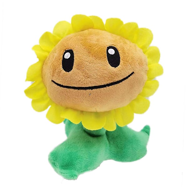 Plants Vs. Zombies Plyslegetøj - Peashooter Solsikke Chomper Tegneserie Spil Blødt Fyldt Plysdyr Dukke Julegave Fødselsdag Gave Til Børn Drenge G  (YJD) Sunflower