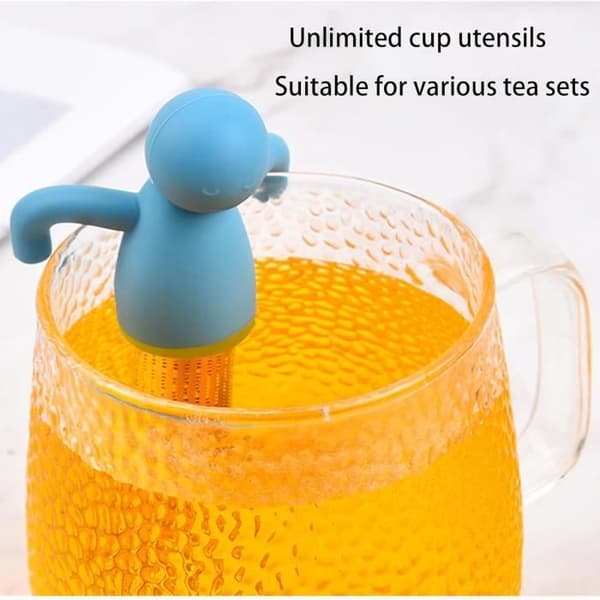 4-delt te-infuser sæt, løsbladet te-infuser, silikone te-si, løsbladet te-si til løsbladet te eller urtete (YJD)