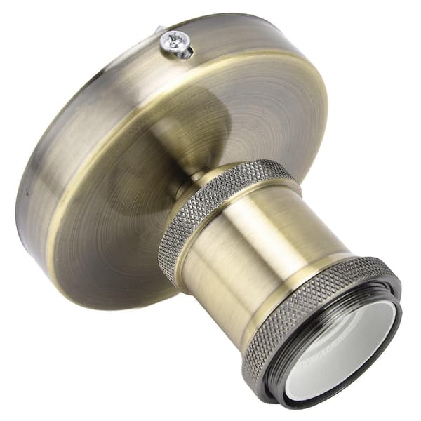 E27 Skruebase Antikk Messing Finish Lampeholder 100-240V Holdbar[YJD]