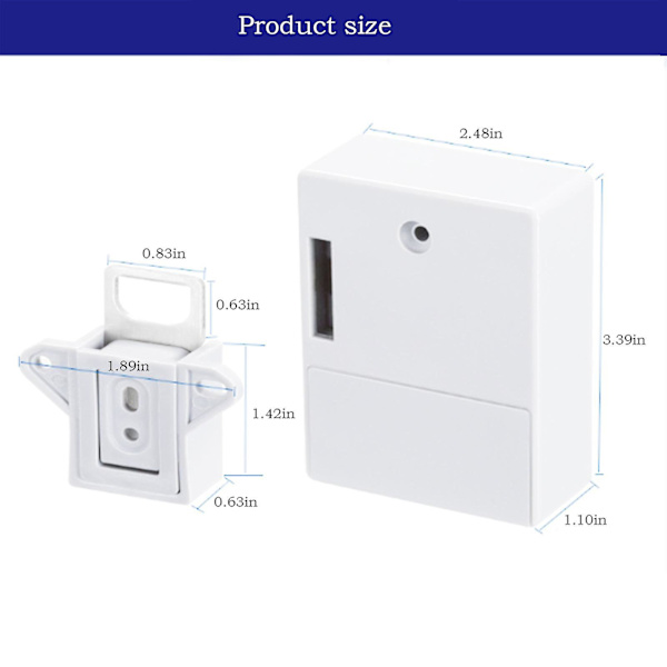 Näkymätön Elektroninen Kaapin Lukko, Piilotettu Lukko, DIY RFID Lukko LAT-CH Puukaapille Laatikon Lukkoluukulle kk