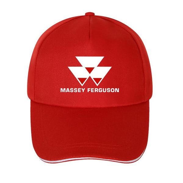Massey Ferguson Cotton Sun Helmet Baseball Cap - Justerbar, Unisex Outdoor Snapback traktor Jordbruksmössa i koppar