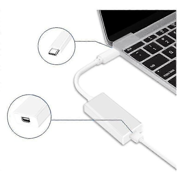 1x Thunderbolt 3 - Thunderbolt 2 -sovitin, tyyppi C -kaapeli, USB, Macbook Air Prolle[YJD]