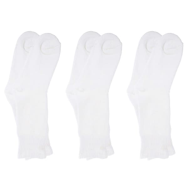 6 st Enfärgade Varma Strumpor Tjocka Bomullsstrumpor Sovstrumpor[YJD] White 35X9X0.5CM