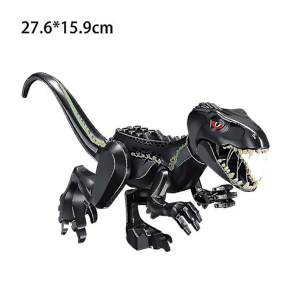 Jurassic Dinosaur World Series Byggeklosser Triceratops Store Figurer|klosser Black raptors